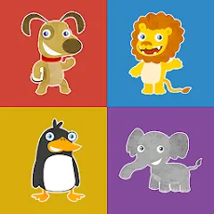 Скачать взломанную Animals memory game for kids  [МОД Много монет] - последняя версия apk на Андроид