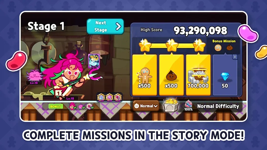 CookieRun: OvenBreak (Куки Ран)  [МОД Много монет] Screenshot 3