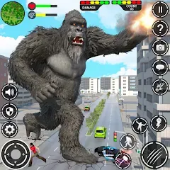 Взлом Giant Gorilla Bigfoot Monster (Энгри Горилла)  [МОД Unlocked] - стабильная версия apk на Андроид