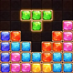 Скачать взломанную Puzzle Block Jewels (Пазл Блок Драгоценности)  [МОД Бесконечные монеты] - последняя версия apk на Андроид