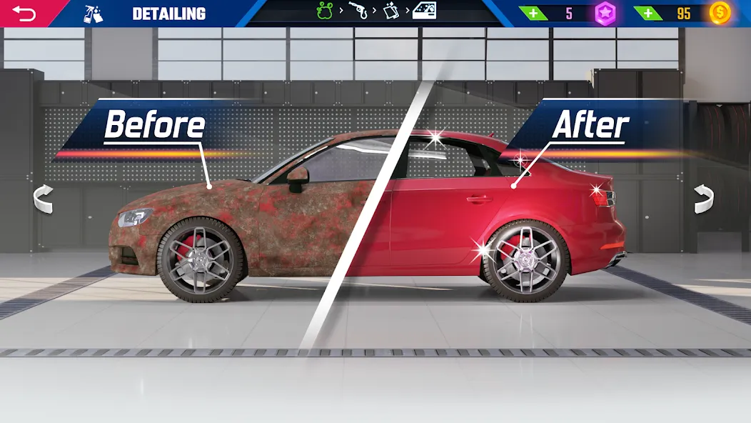 Car Detailing Simulator 2023  [МОД Много монет] Screenshot 2