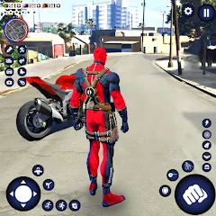 Скачать взломанную Miami Rope Hero Spider Game 2  [МОД Много монет] - полная версия apk на Андроид