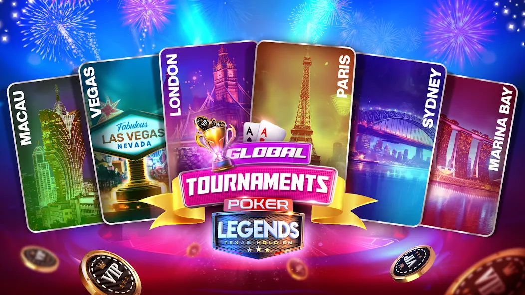 Poker Legends - Texas Hold'em (Покер Легенды)  [МОД Mega Pack] Screenshot 3