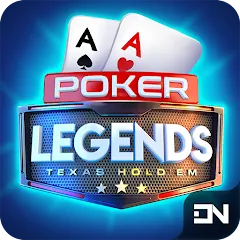 Скачать взломанную Poker Legends - Texas Hold'em (Покер Легенды)  [МОД Mega Pack] - последняя версия apk на Андроид