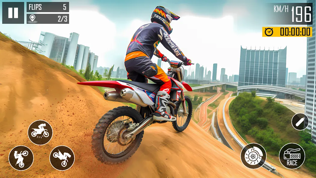 Ultimate Bike Stunt: Bike Game (Ультимейт Байк Стант)  [МОД Бесконечные деньги] Screenshot 2