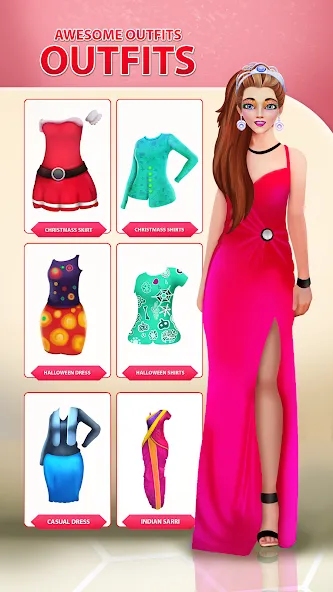 Girls Dress Up: Makeup Games  [МОД Бесконечные деньги] Screenshot 4