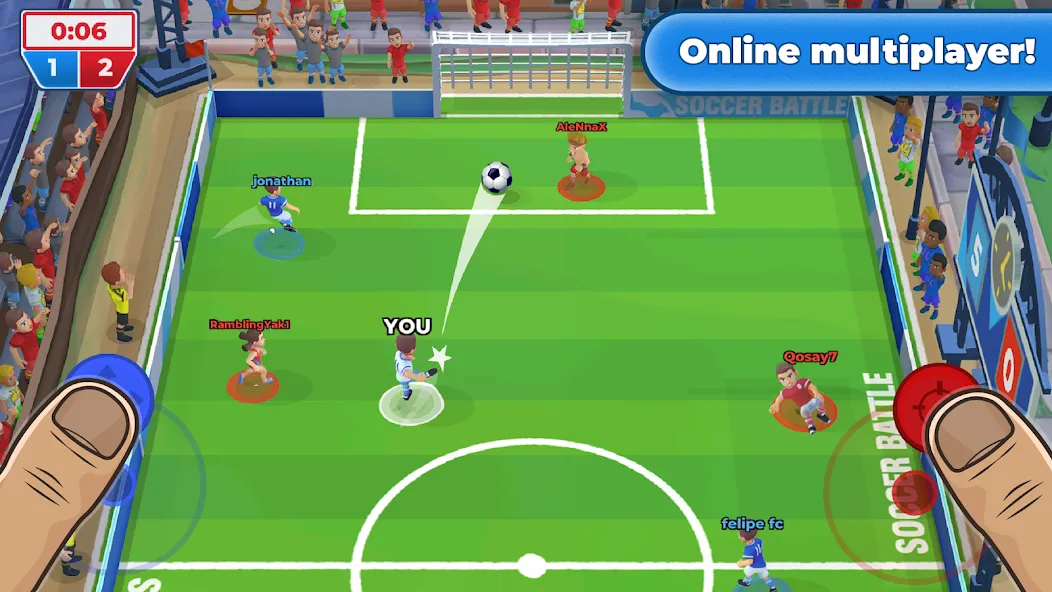 Soccer Battle -  PvP Football  [МОД Menu] Screenshot 1