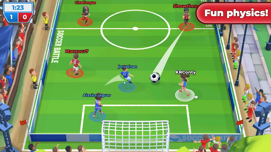 Soccer Battle -  PvP Football  [МОД Menu] Screenshot 2