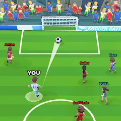 Скачать взломанную Soccer Battle -  PvP Football  [МОД Menu] - полная версия apk на Андроид