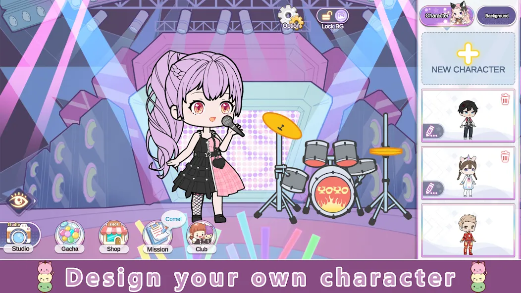 YOYO Doll Anime Dress Up Game (ЙОЙО)  [МОД Mega Pack] Screenshot 1