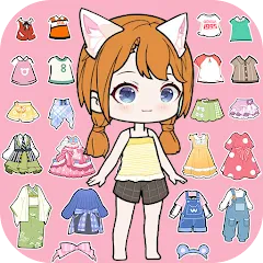 Скачать взлом YOYO Doll Anime Dress Up Game (ЙОЙО)  [МОД Mega Pack] - полная версия apk на Андроид