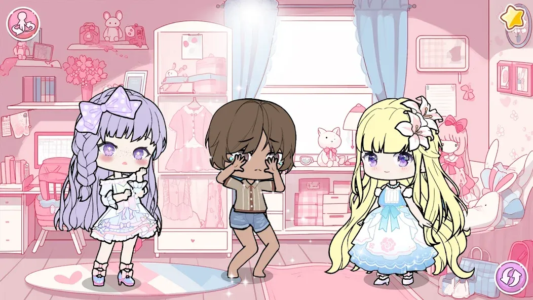 YOYO Doll School life Dress up (ЙОЙО Лайф ворлд)  [МОД Много денег] Screenshot 3