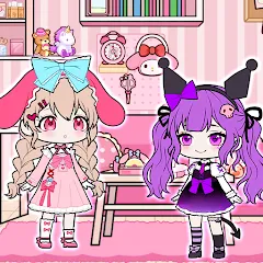 Взломанная YOYO Doll School life Dress up (ЙОЙО Лайф ворлд)  [МОД Много денег] - полная версия apk на Андроид