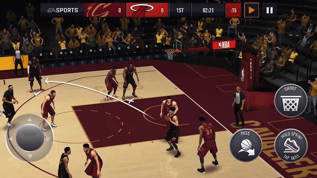 NBA LIVE Mobile Basketball (НБА Лайв Мобайл)  [МОД Все открыто] Screenshot 1