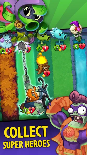 Plants vs. Zombies™ Heroes  [МОД Mega Pack] Screenshot 1