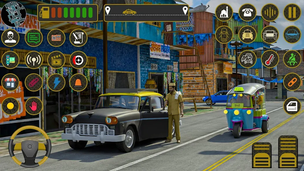 Indian Taxi Simulator car Game (Индийский такси симулятор автомобиля Игра)  [МОД Много монет] Screenshot 1