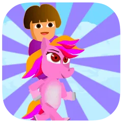 Взлом Dora Riding Pony Escape Jungle (Дора на Пони Едет из Джунглей)  [МОД Меню] - стабильная версия apk на Андроид