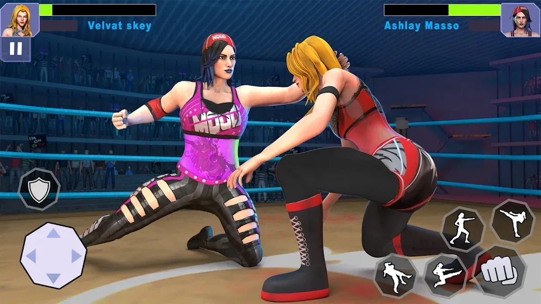 Bad Girls Wrestling Game  [МОД Menu] Screenshot 4