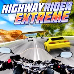 Скачать взломанную Highway Rider Extreme - 3D Mot (Хайвей Райдер Экстрим)  [МОД Mega Pack] - полная версия apk на Андроид