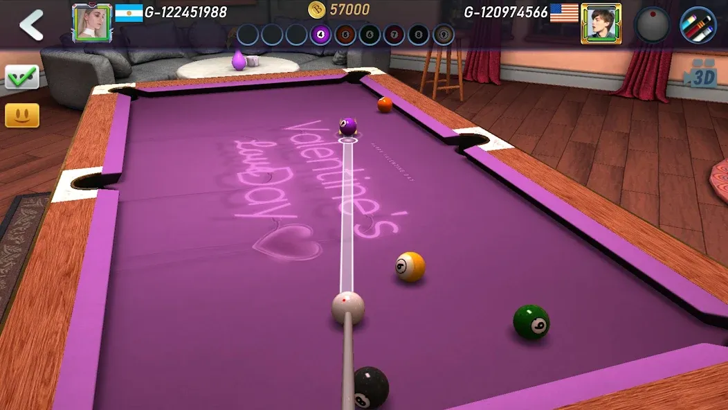 Real Pool 3D 2 (Риал Пул 3Д 2)  [МОД Много монет] Screenshot 4