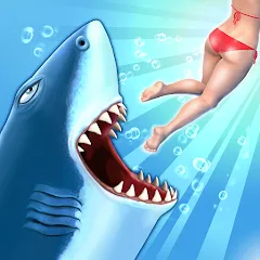 Скачать взлом Hungry Shark Evolution (Хангри Шарк Эволюшн)  [МОД Unlocked] - полная версия apk на Андроид