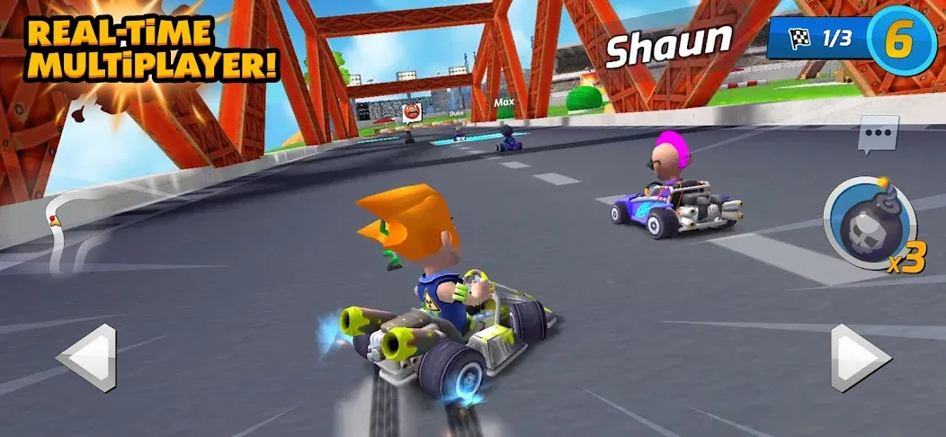 Boom Karts Multiplayer Racing (Бум Картс Мультиплеер Рейсинг)  [МОД Mega Pack] Screenshot 1