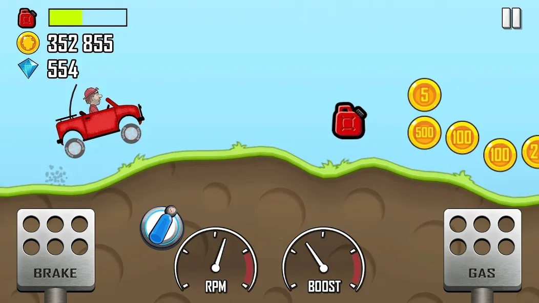 Hill Climb Racing (Хилл Клайм Рейсинг)  [МОД Бесконечные монеты] Screenshot 1