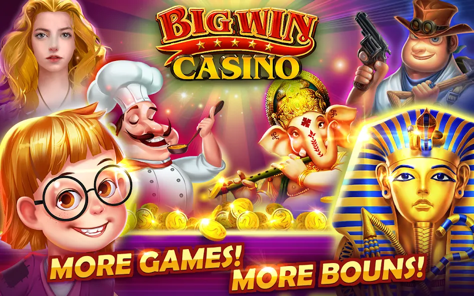 Big Win - Slots Casino™ (Биг Вин)  [МОД Все открыто] Screenshot 1