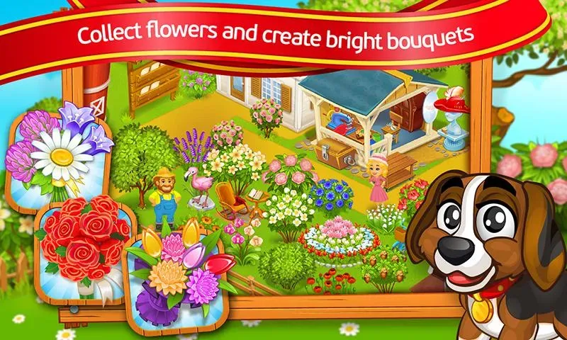 Farm Town: Cartoon Story  [МОД Unlocked] Screenshot 3