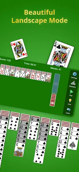 Spider Solitaire Classic  [МОД Все открыто] Screenshot 2