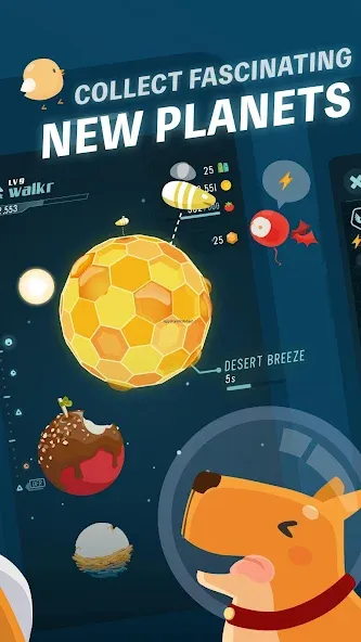 Walkr: Fitness Space Adventure (Уолкр)  [МОД Menu] Screenshot 2