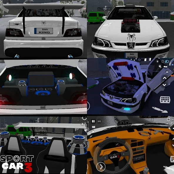 Sport car 3 : Taxi & Police - (Спорткар 3)  [МОД Много монет] Screenshot 1