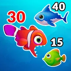 Взломанная Big Eat Fish Games Shark Games  [МОД Много монет] - полная версия apk на Андроид