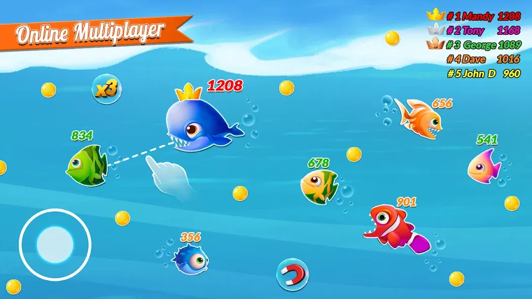 Fish.IO Fish Games Shark Games (Фиш Ай О Фиш Геймс Шарк Геймс)  [МОД Unlimited Money] Screenshot 2