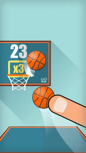 Basketball FRVR - Dunk Shoot (Баскетбол ФРВР)  [МОД Бесконечные деньги] Screenshot 3