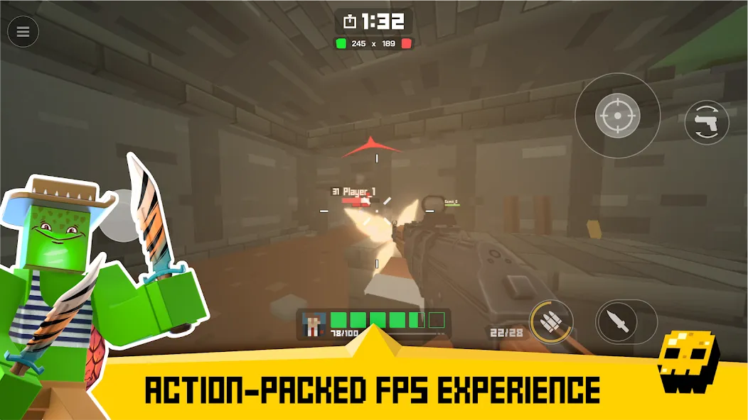 Krunker FRVR - Multiplayer FPS (Крункер ФРВР)  [МОД Unlocked] Screenshot 1