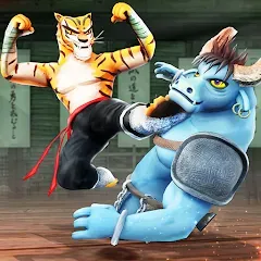 Скачать взлом Kung Fu Animal: Fighting Games (Кунгфу животное)  [МОД Unlimited Money] - последняя версия apk на Андроид