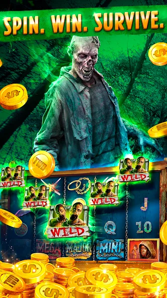 The Walking Dead Casino Slots (Зе Вокинг Дед Казино Слотс)  [МОД Много монет] Screenshot 3