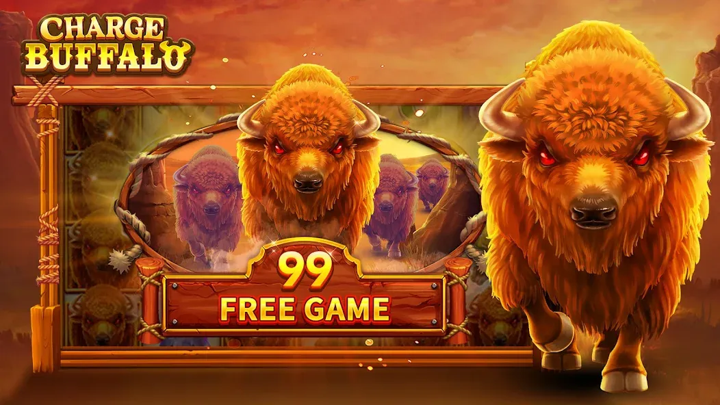 Charge Buffalo Slot-TaDa Games (Чардж Буффало Слот)  [МОД Все открыто] Screenshot 2