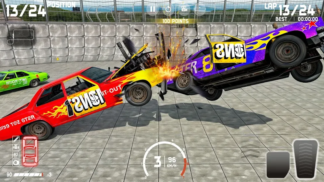 Demolition Derby: Car Games  [МОД Много денег] Screenshot 5