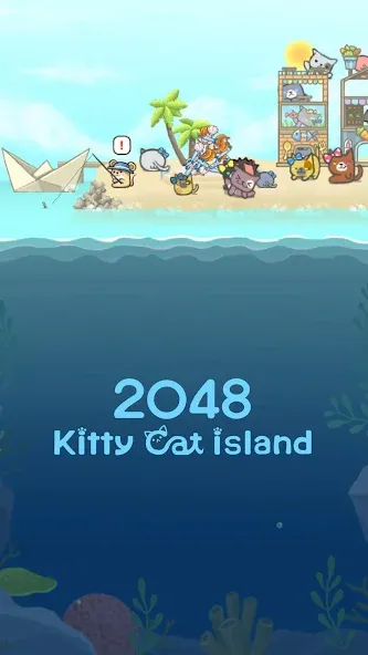 2048 Kitty Cat Island (Остров Кошачьеи Кошки)  [МОД Все открыто] Screenshot 1