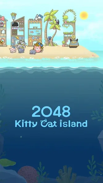 2048 Kitty Cat Island (Остров Кошачьеи Кошки)  [МОД Все открыто] Screenshot 3