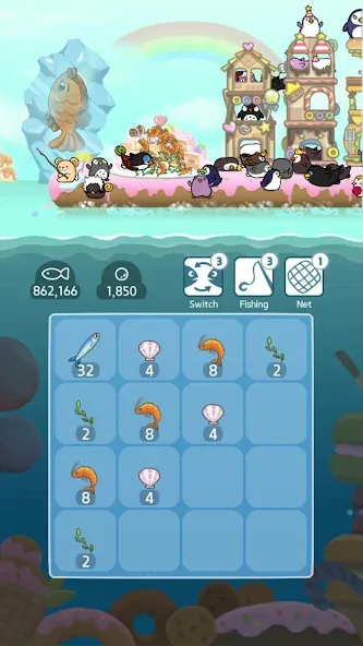 2048 Penguin Island  [МОД Unlocked] Screenshot 2