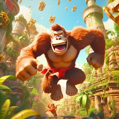 Скачать взлом Monkey jungle run kong gorilla  [МОД Много монет] - стабильная версия apk на Андроид