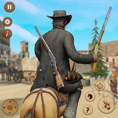 Скачать взлом West Cowboy Shooting Games 3D  [МОД Все открыто] - стабильная версия apk на Андроид