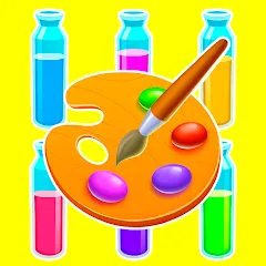 Скачать взлом Sort Paint: Water Sort Puzzle (Сорт Пэйнт)  [МОД Menu] - полная версия apk на Андроид