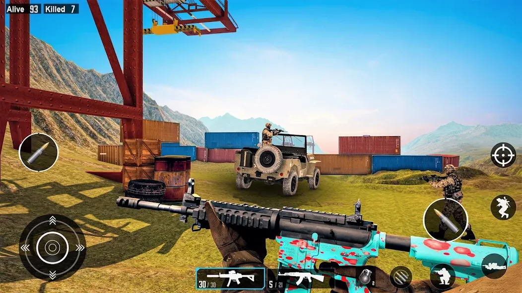 Commando Gun Shooting Games  [МОД Много денег] Screenshot 2