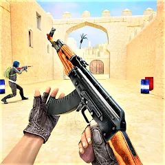 Взломанная Commando Gun Shooting Games  [МОД Много денег] - полная версия apk на Андроид