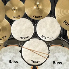 Взломанная Drum kit (Drums) free  [МОД Много монет] - стабильная версия apk на Андроид