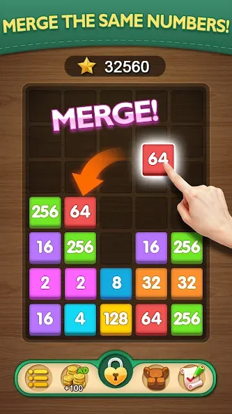 Merge Puzzle - Number Games (Мердж Пазл)  [МОД Mega Pack] Screenshot 1